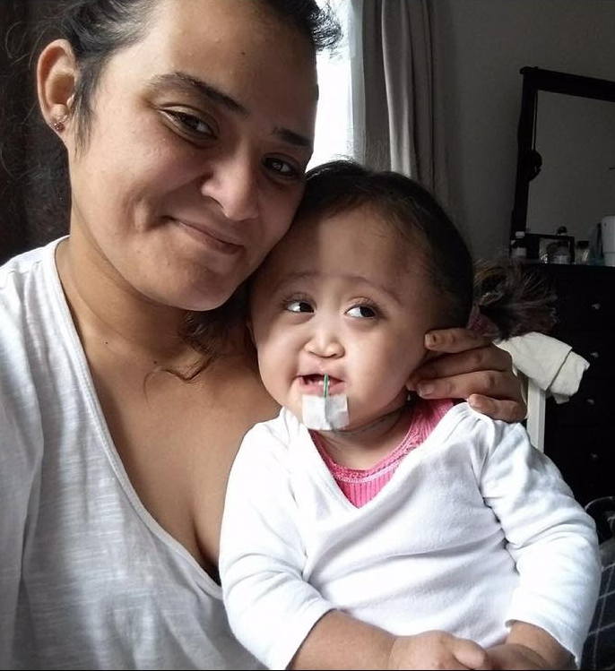 Baby Faustina Ann Sale and her Mom. 